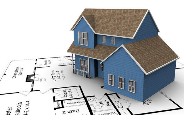 Home model on a home plan